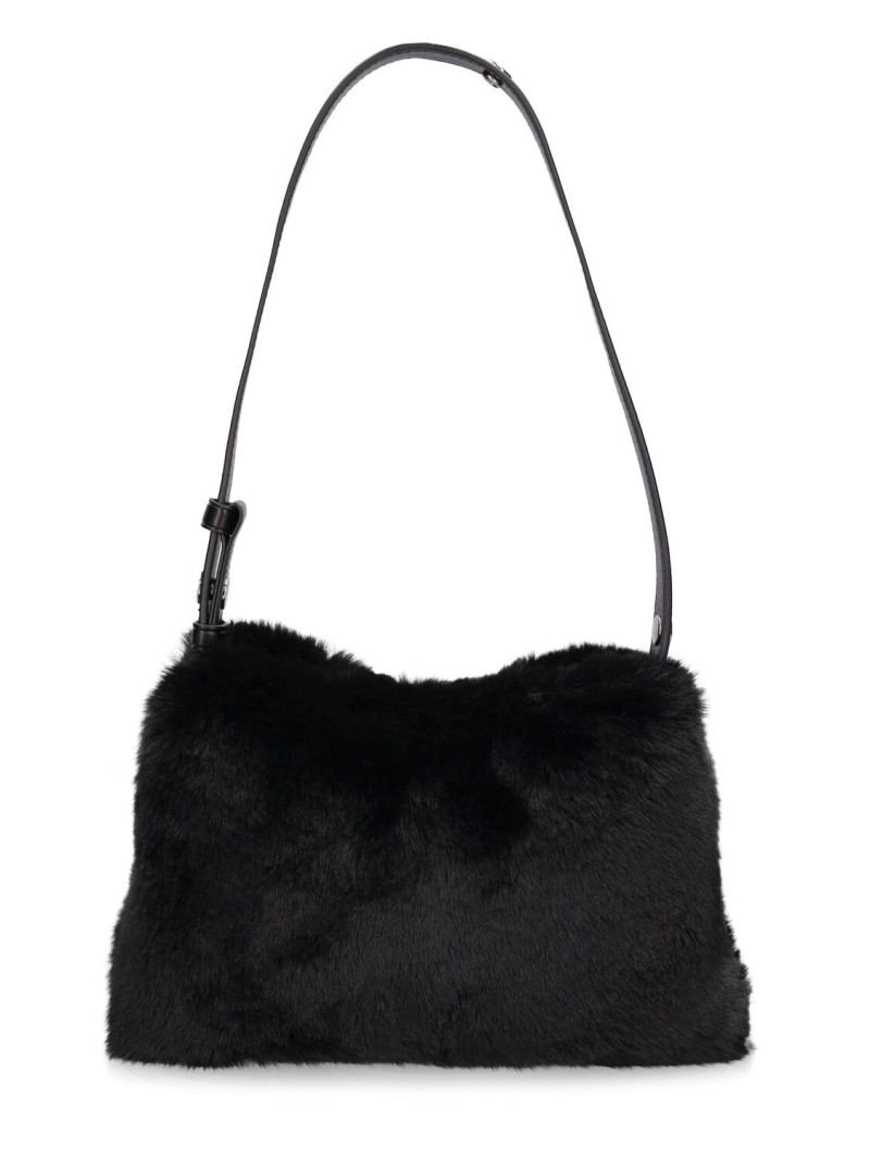 Mini Puffin faux fur bag 1