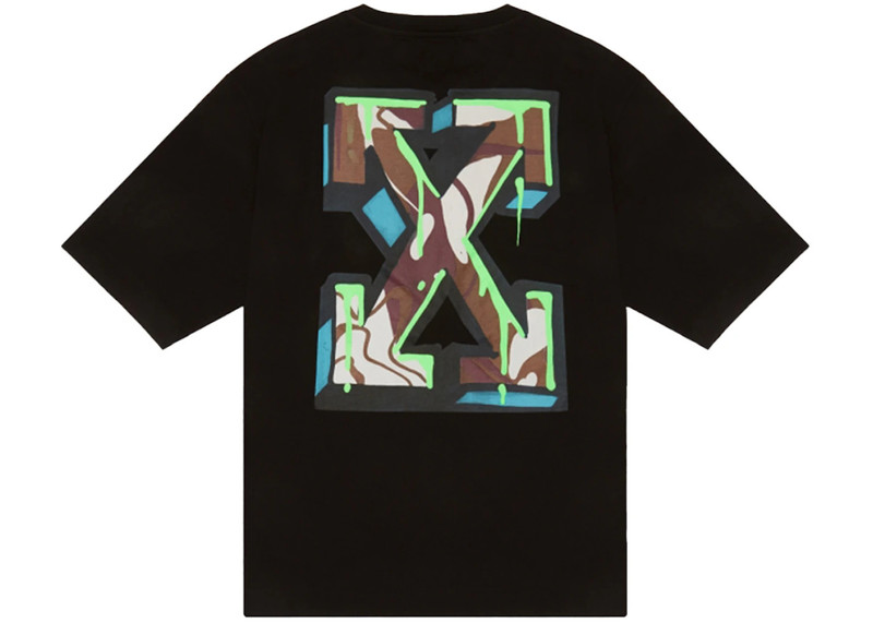 Off-White OFF-WHITE Neen Arrow Skate T-Shirt Black/White outlook