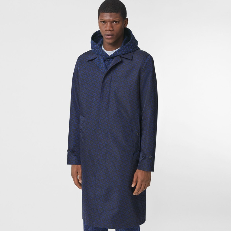 Monogram Print Nylon Car Coat 7