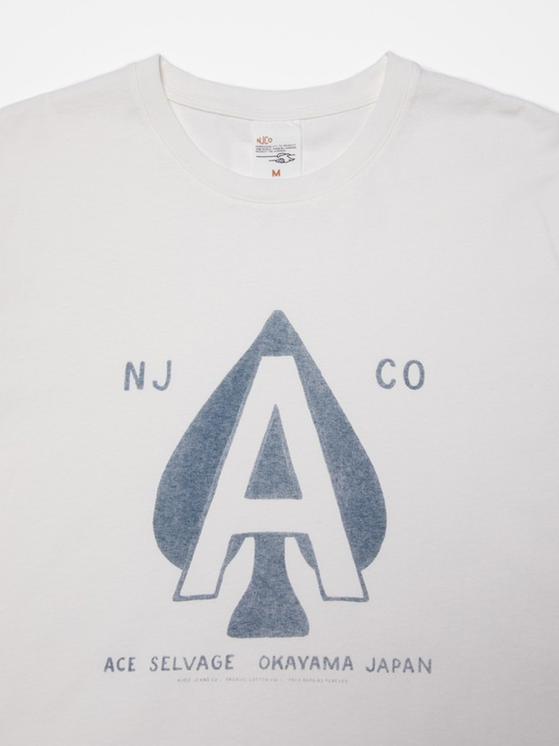 Nudie Jeans Uno Ace T-shirt Chalk White outlook