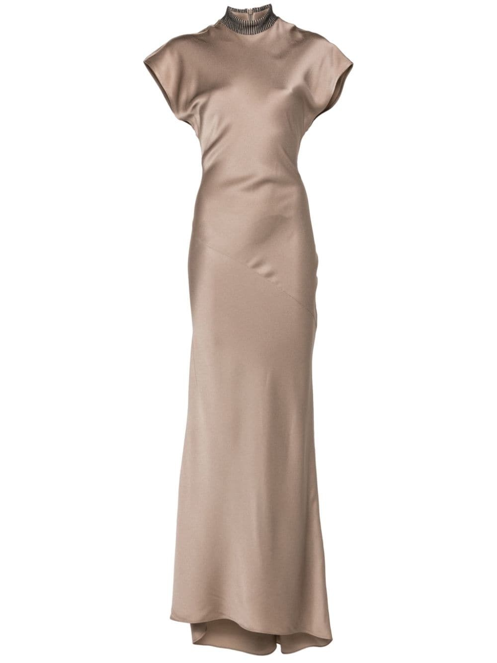 Monili-chain maxi dress - 1