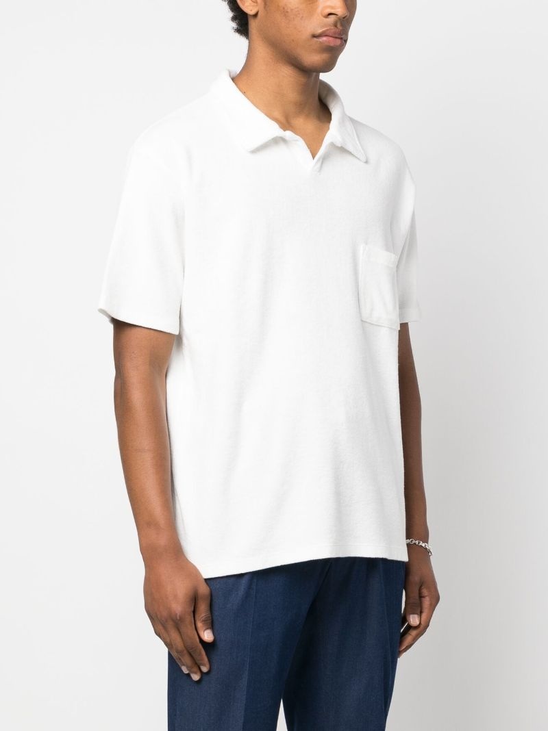 terry-cloth cotton polo shirt - 3