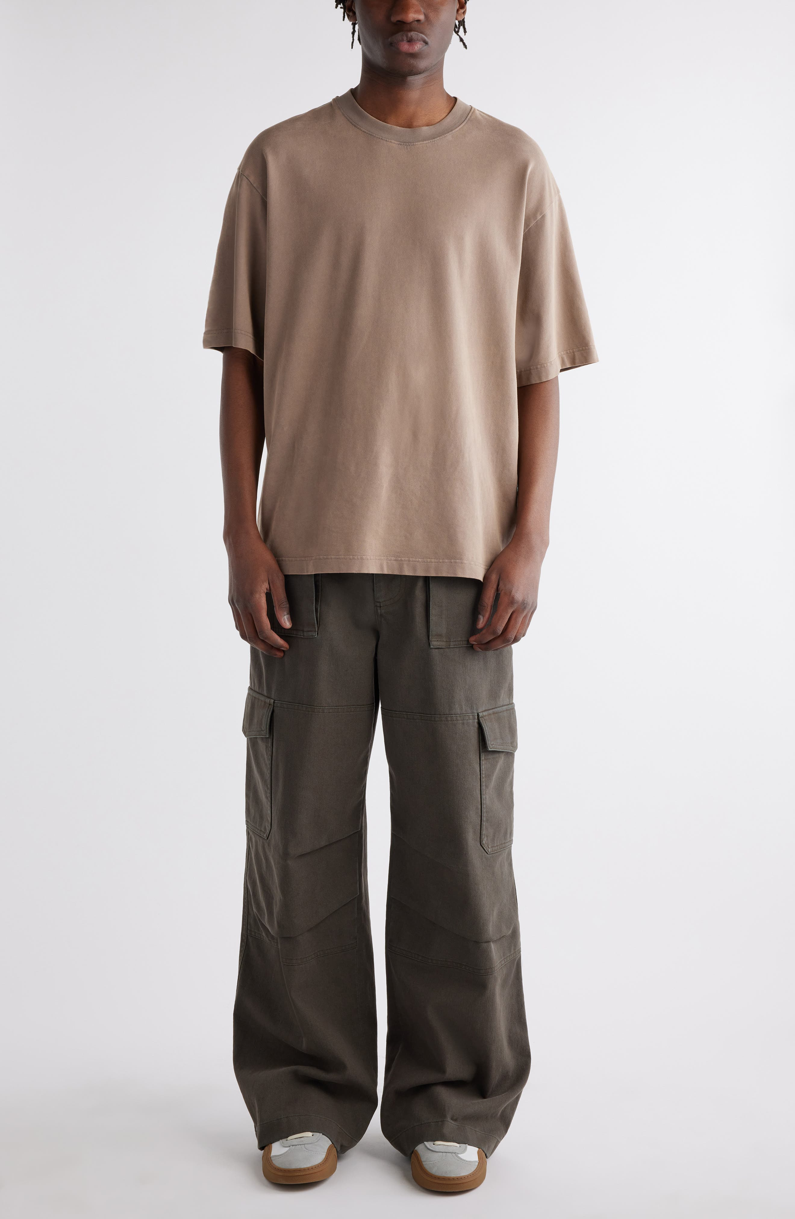 Acne Studios Extorr Logo Back T-Shirt in Taupe Brown at Nordstrom - 7