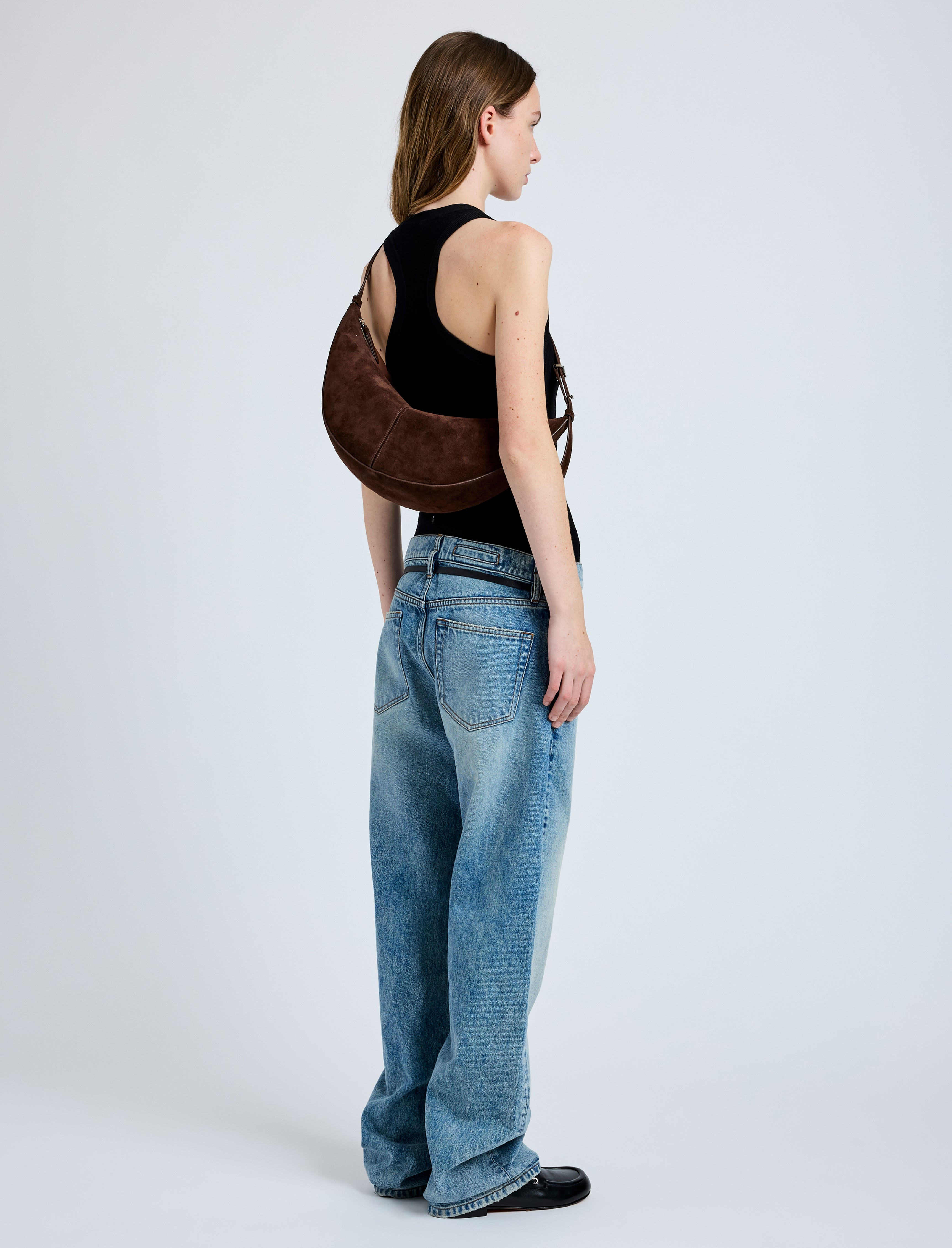 Slide Bag in Soft Suede - 2