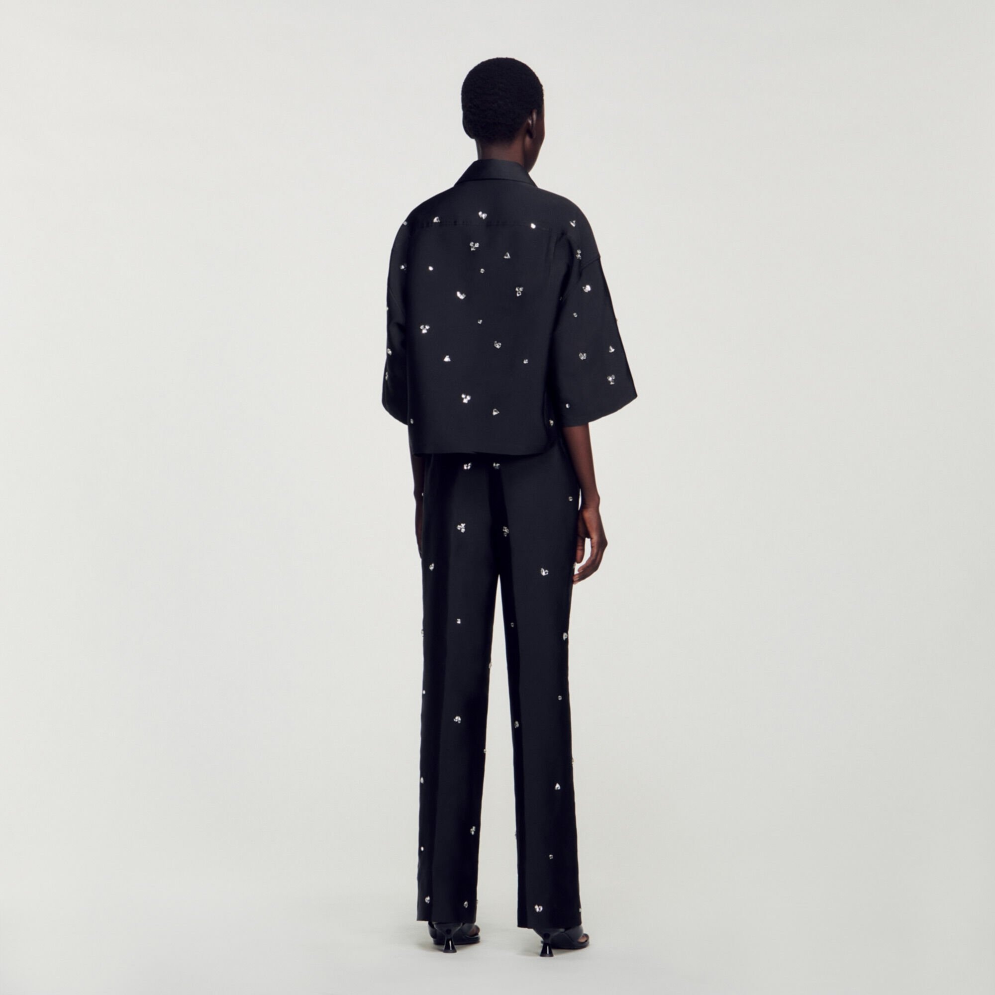 SHIRT EMBELLISHED WITH RHINESTONES - 6