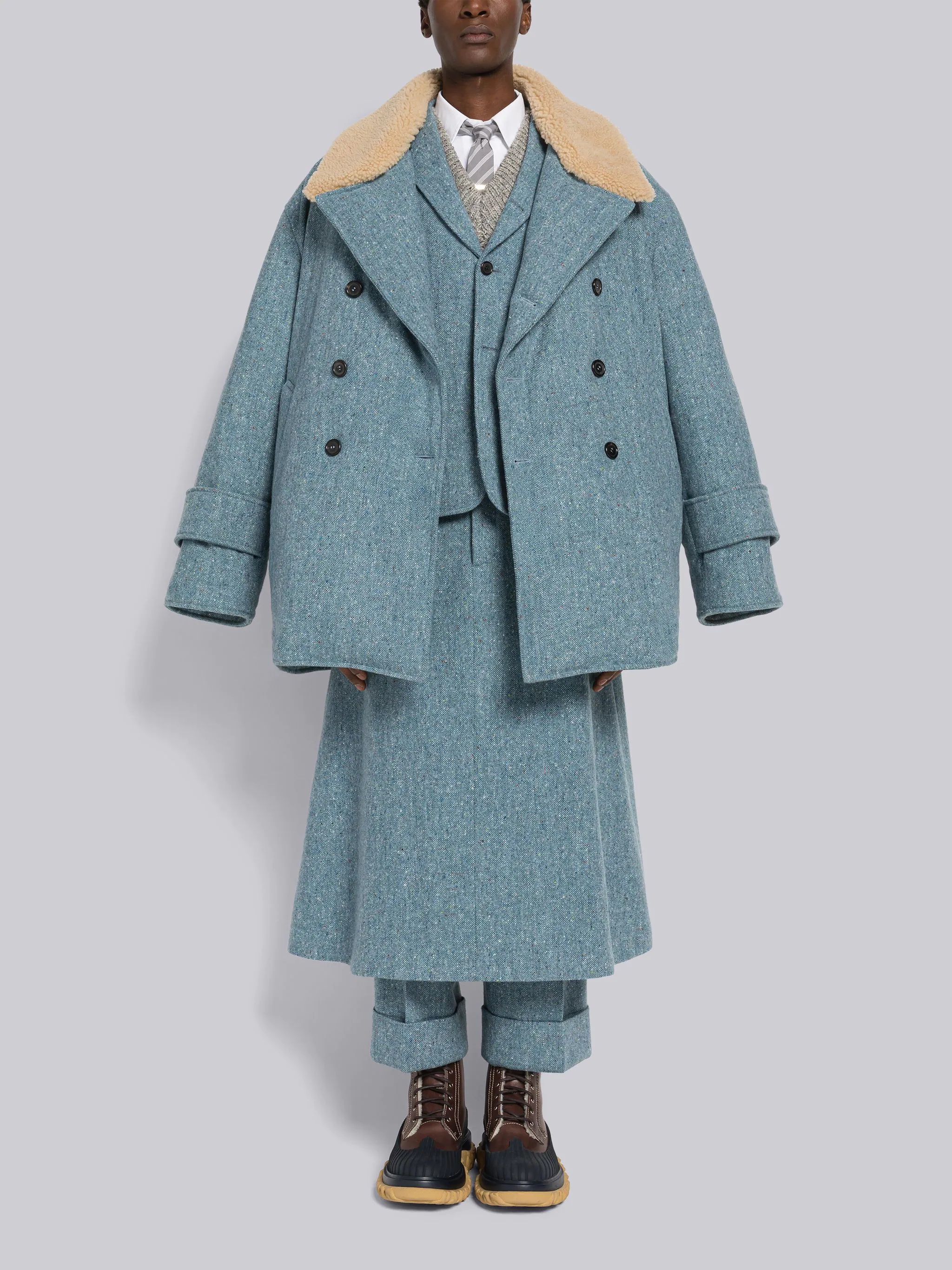 Donegal Wool Single Vent Sport Coat - 4