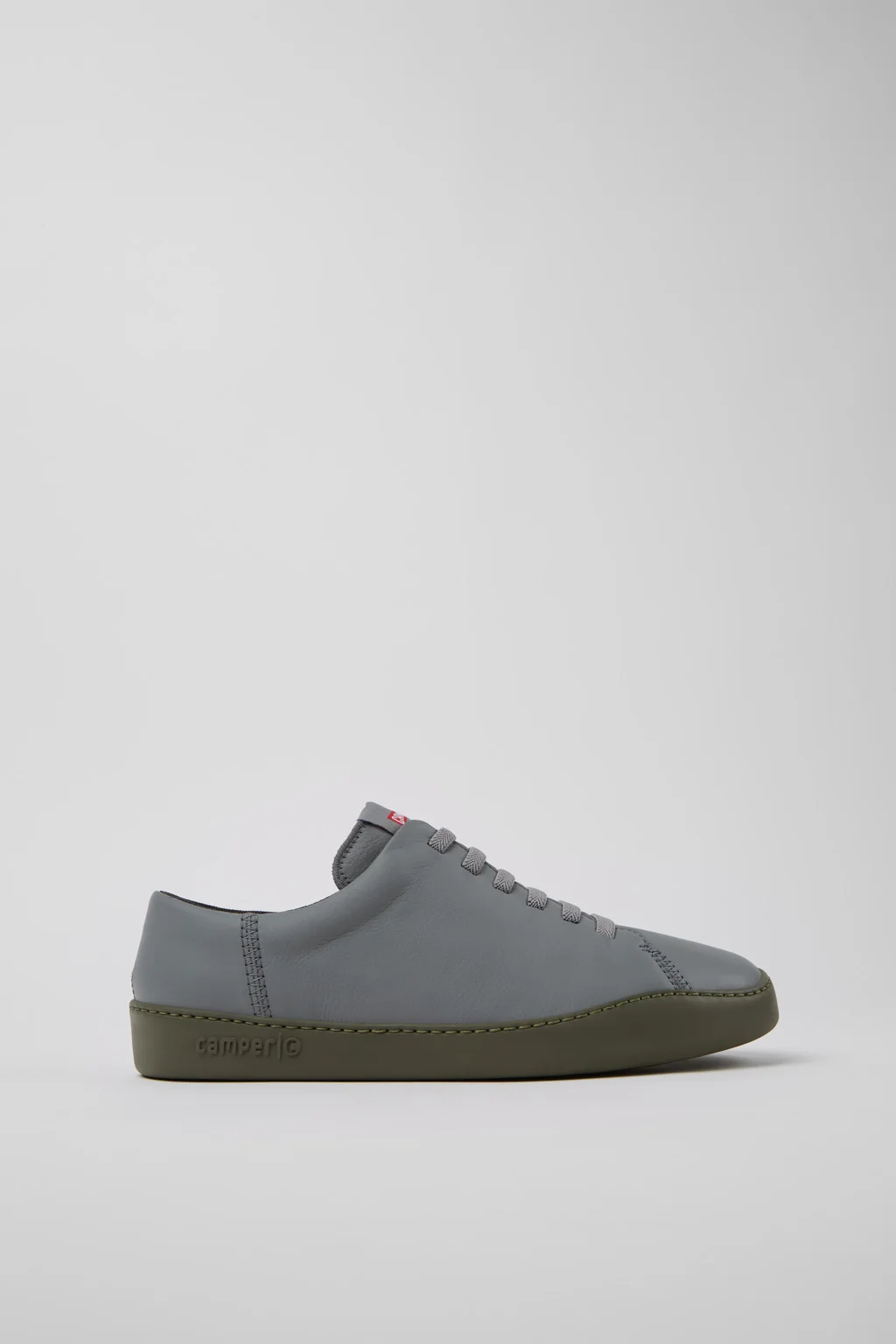 Peu Touring Gray Leather Sneakers for Men. - 1