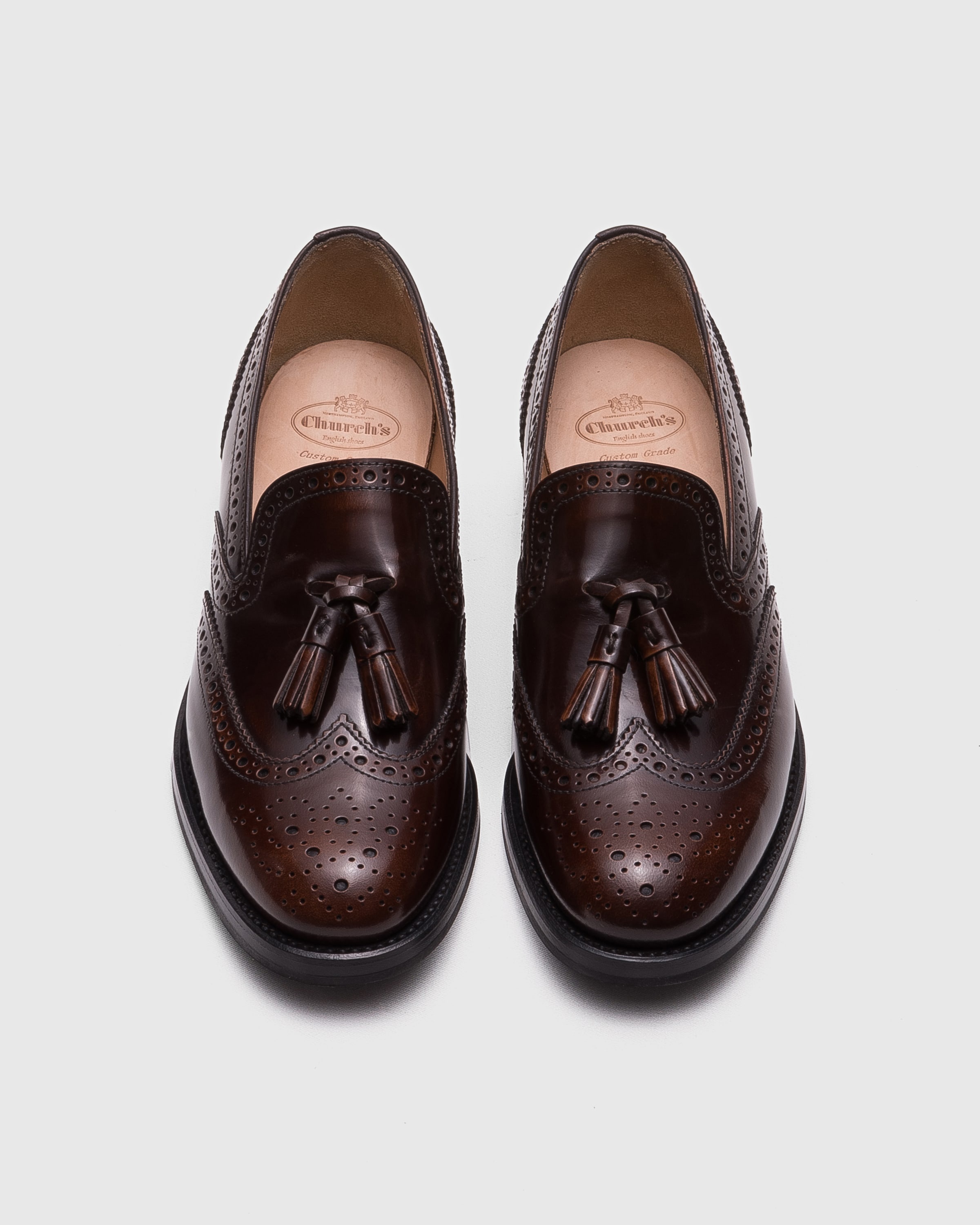Polished Fumè Brogue Loafer - 5
