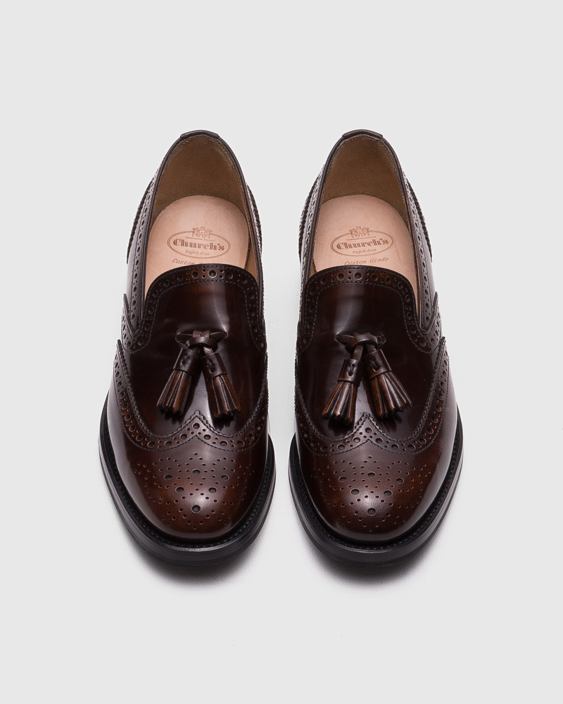 Polished Fumè Brogue Loafer 5