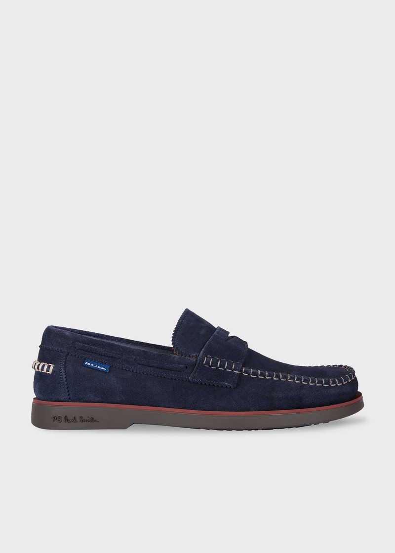 Navy Suede 'Tristain' Loafers 1