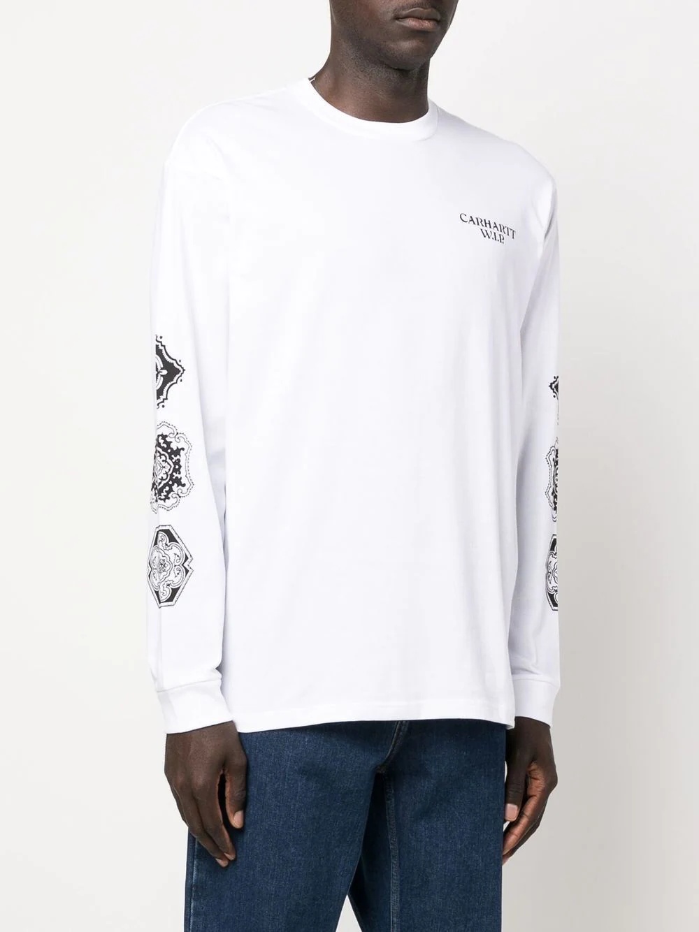 graphic print long sleeve T-shirt - 4