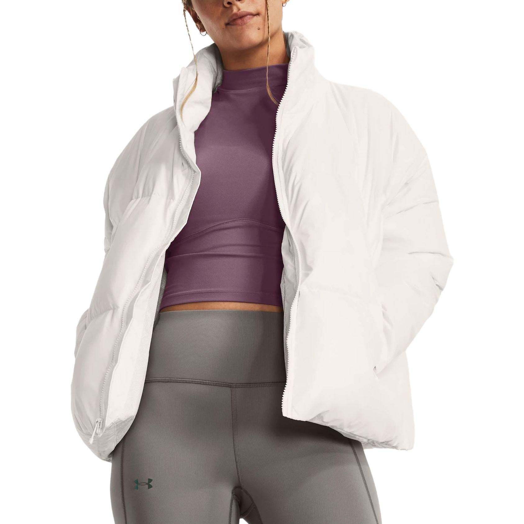(WMNS) Under Armour ColdGear Infrared Down Jacket 'White' 1378858-112 - 4