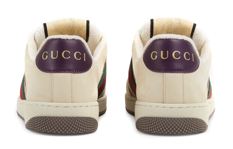 (WMNS) Gucci Screener GG Logo Sneakers 'Beige Brown' 677423-HVKI0-9765 - 4