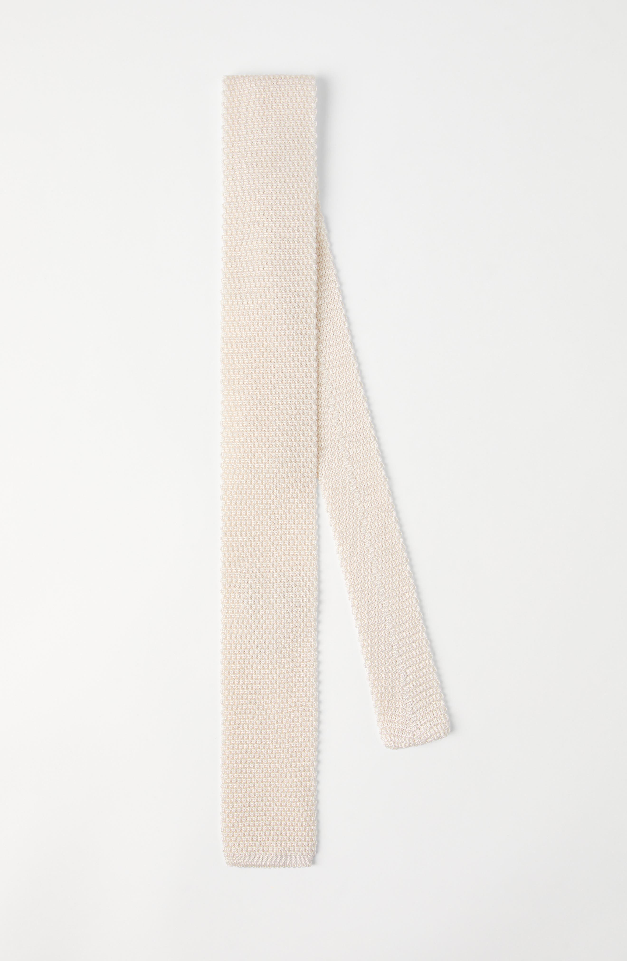 Brunello Cucinelli Knit necktie in White at Nordstrom - 2