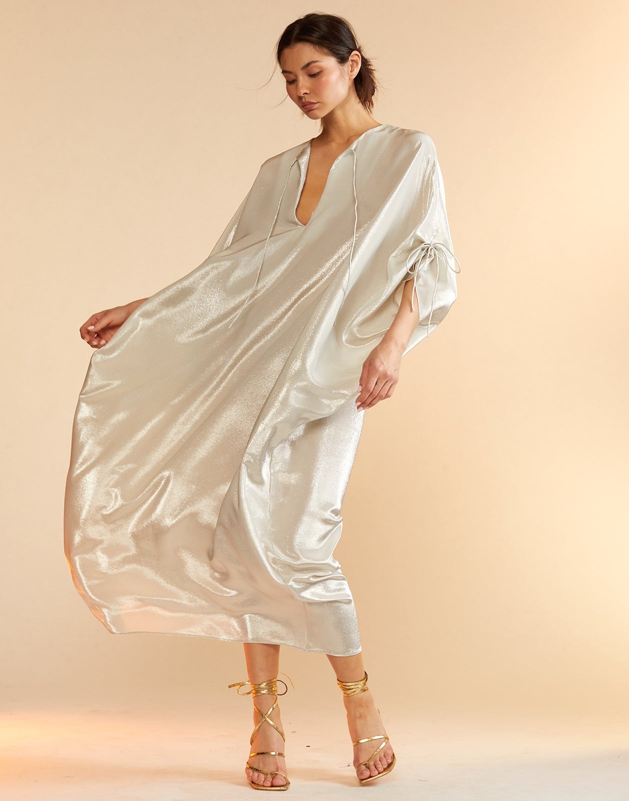 Silk Lame Kaftan - 12