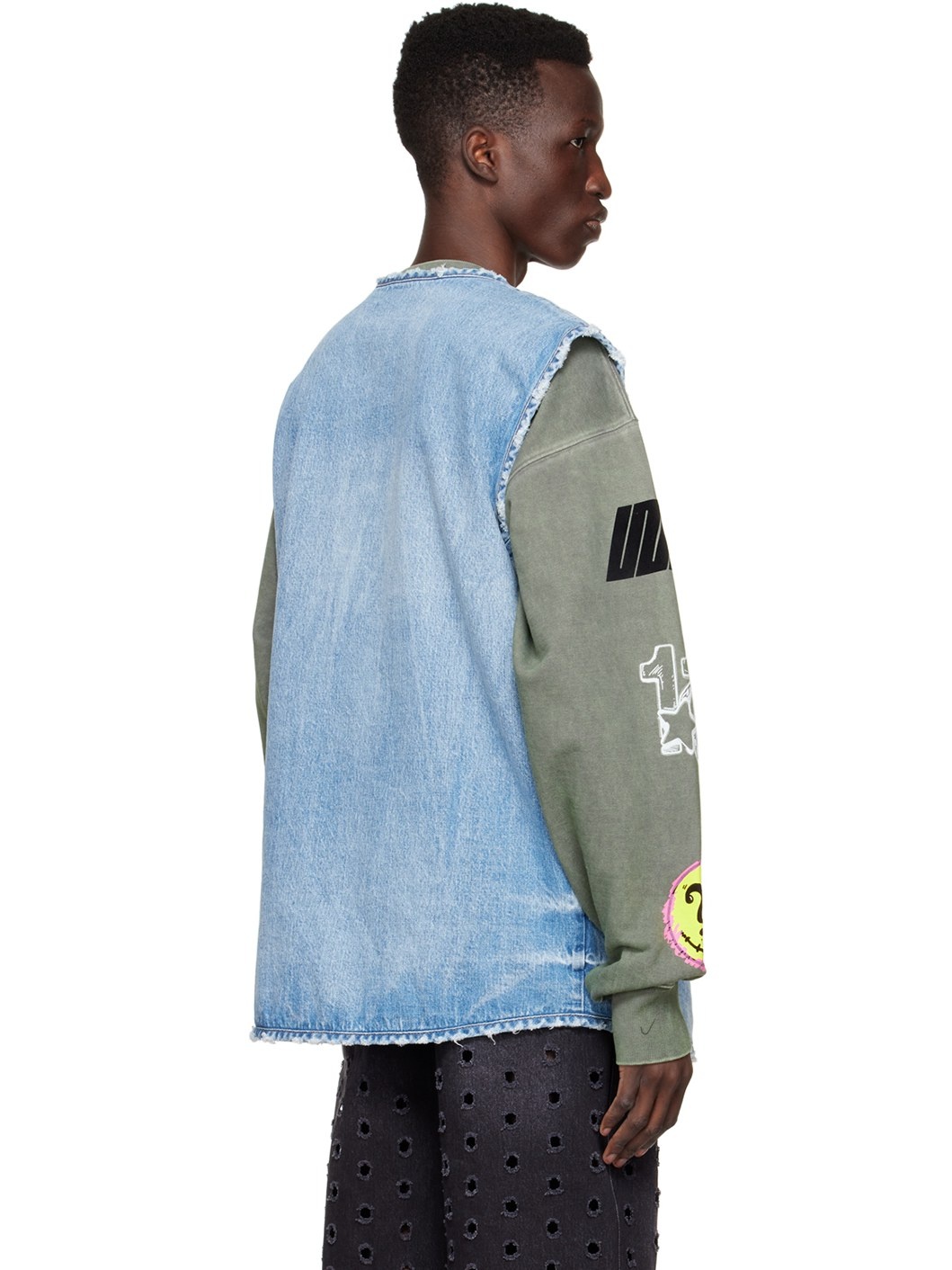 Blue Denim Vest - 3