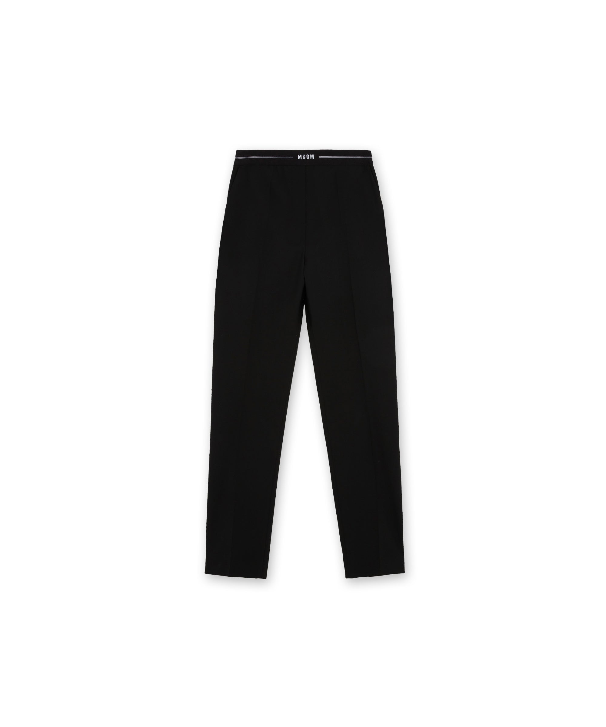 Tailoring cigarette trousers with elasticated waistband - 2