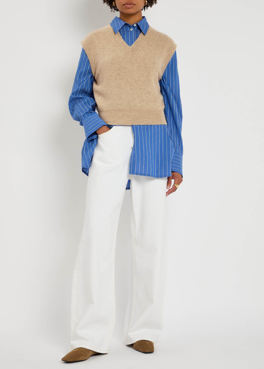 Guest In Residence Ribbed Cashmere Vest - 4