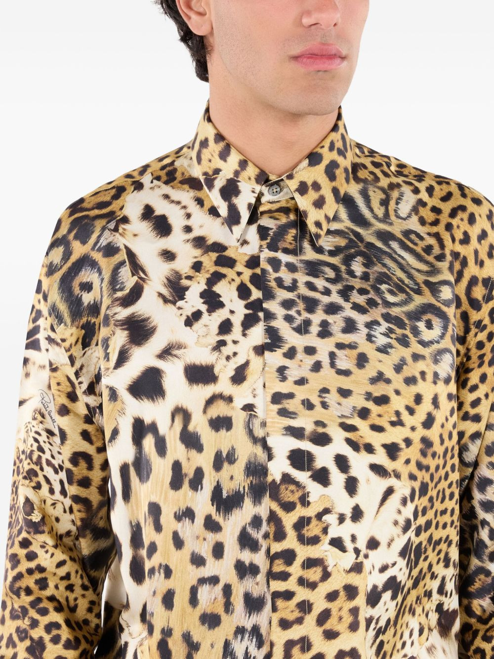 leopard-print shirt - 5