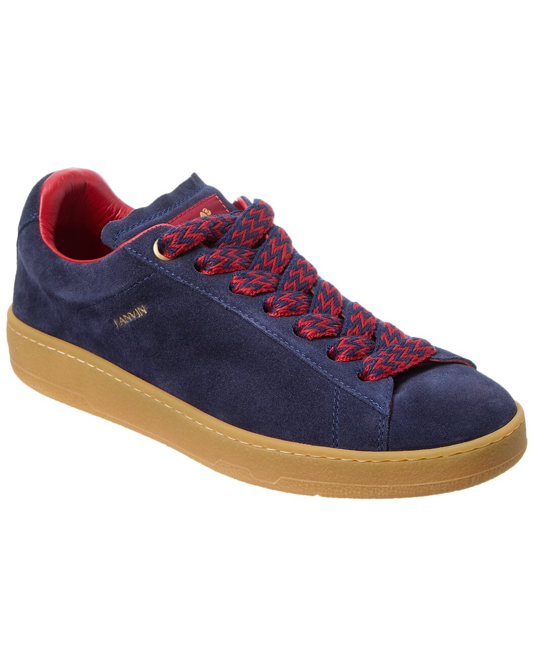 LANVIN Basses Curb Lite Suede Sneaker - 1