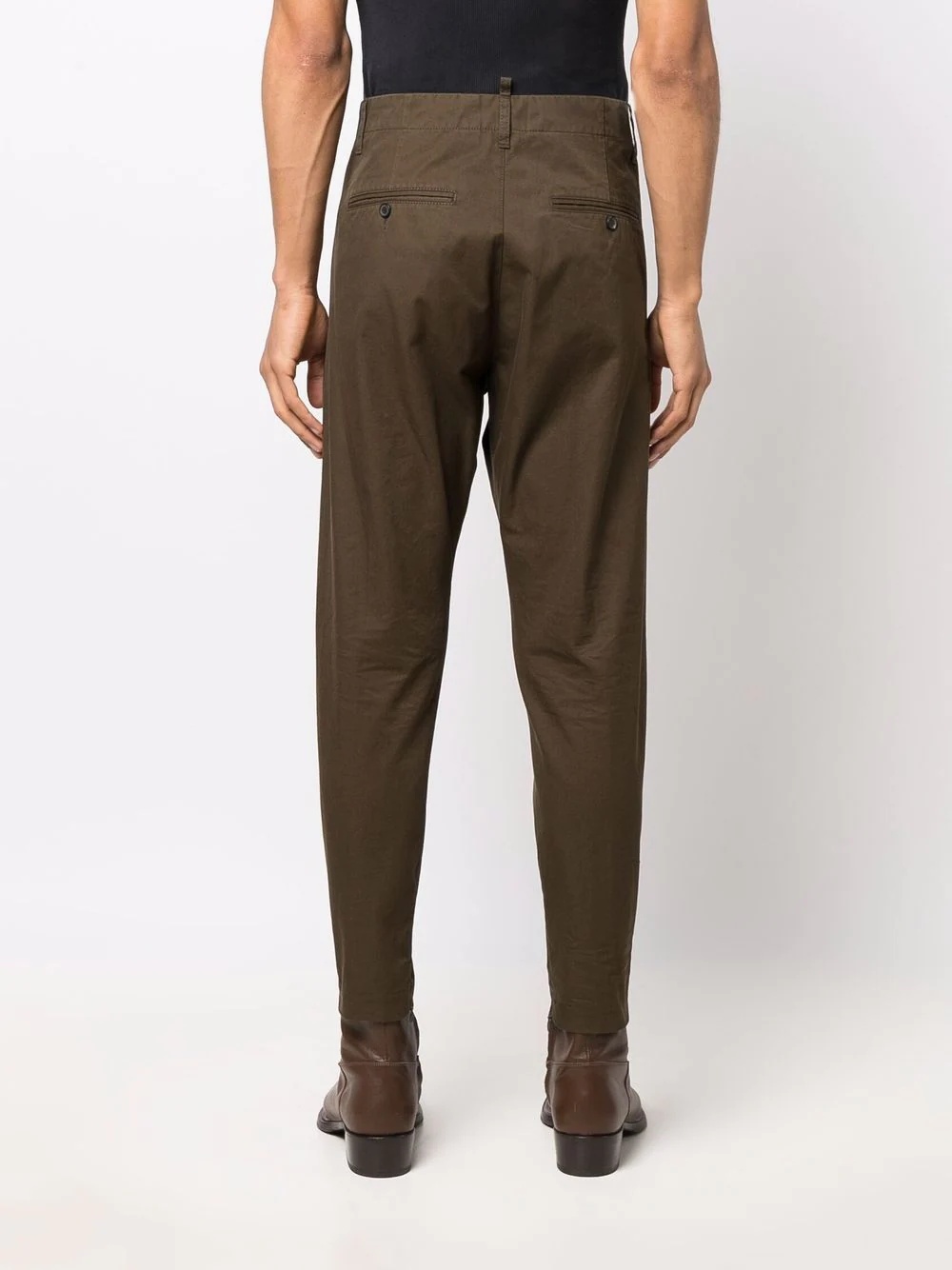 cropped tapered chinos - 4