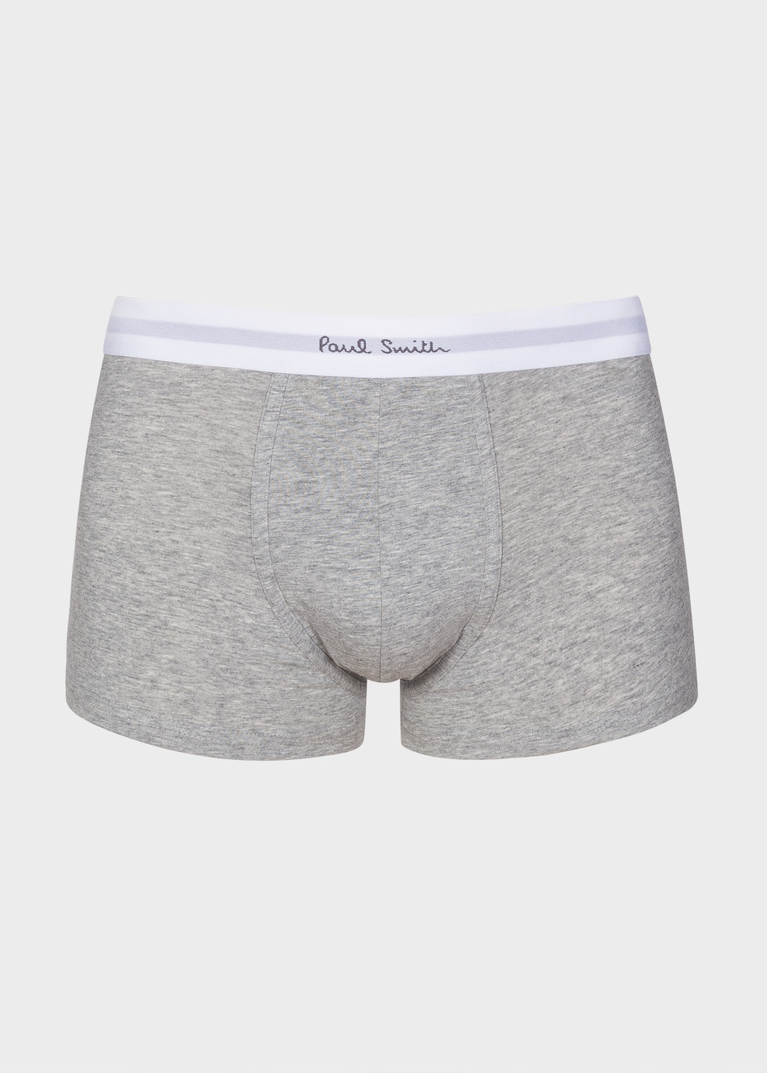 Grey Marl Low-Rise Boxer Briefs Three Pack - 3