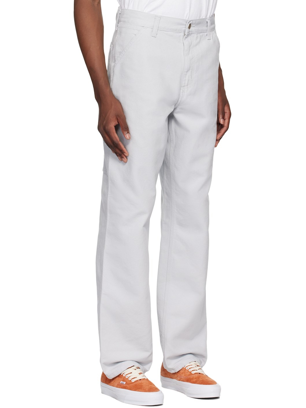 Gray Single Knee Trousers - 2