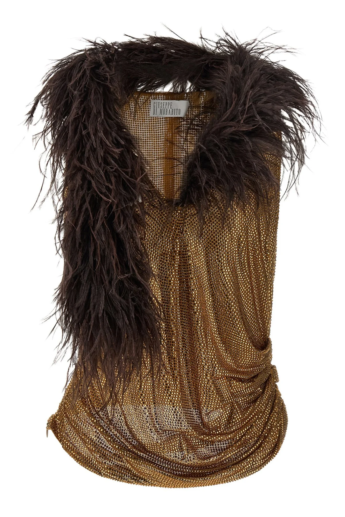 Mesh And Feather Top - 1