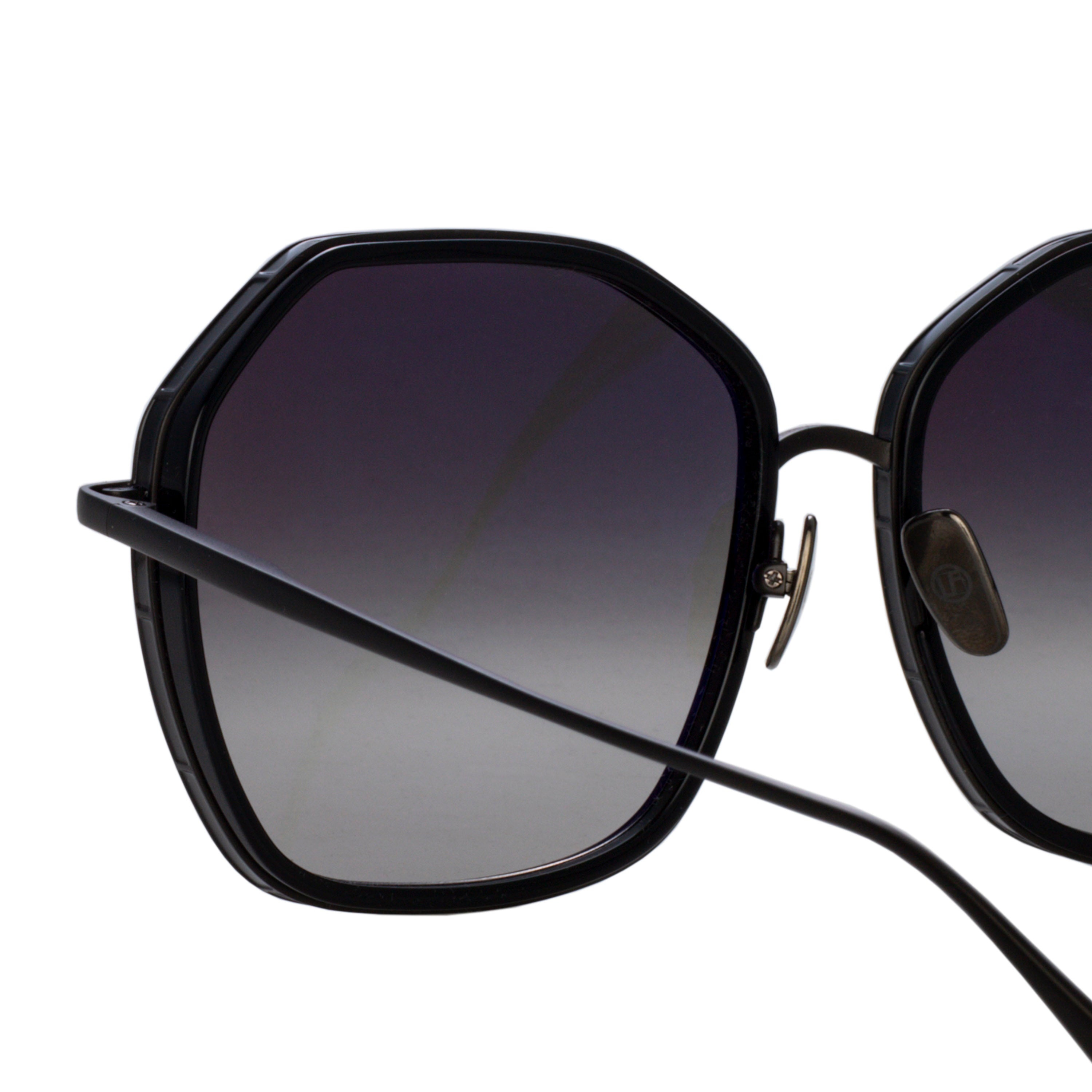 ROWE OVERSIZE SUNGLASSES IN MATT NICKEL - 5