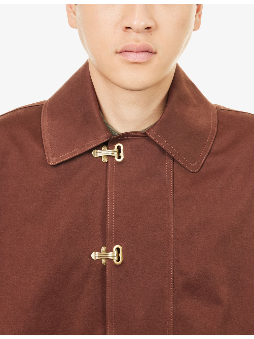 Patch-Pocket Long-Sleeve Cotton Jacket - 5