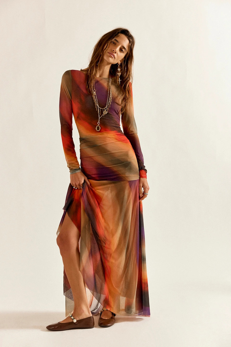 Sunnei Mesh Maxi Dress 1