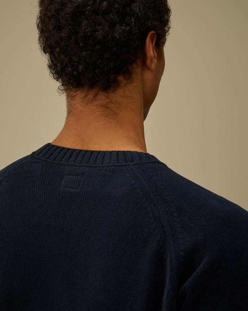 Cotton Chenille Crewneck Lens Sweater 6