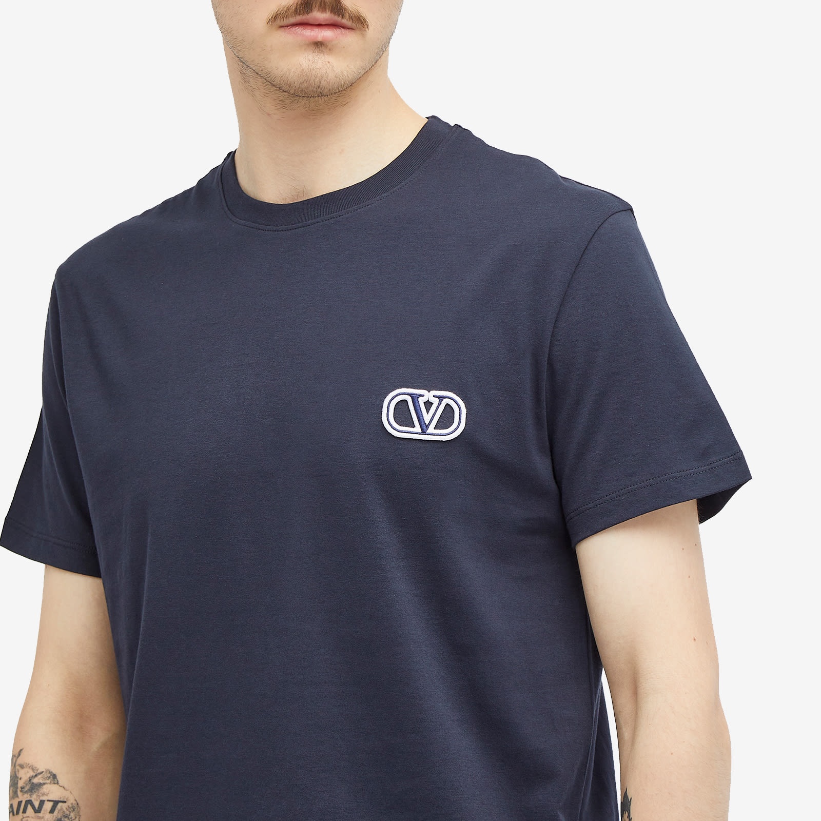 Valentino Small V Logo T Shirt - 5