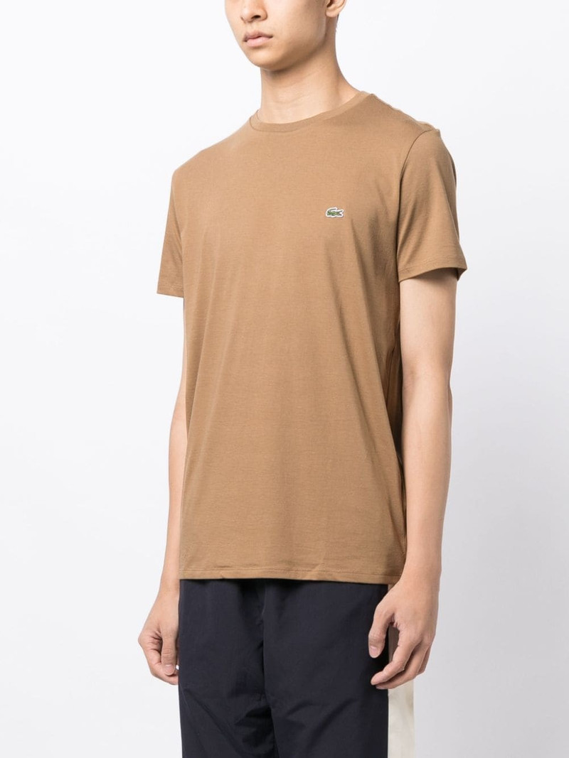 logo-embroidered cotton T-shirt 3