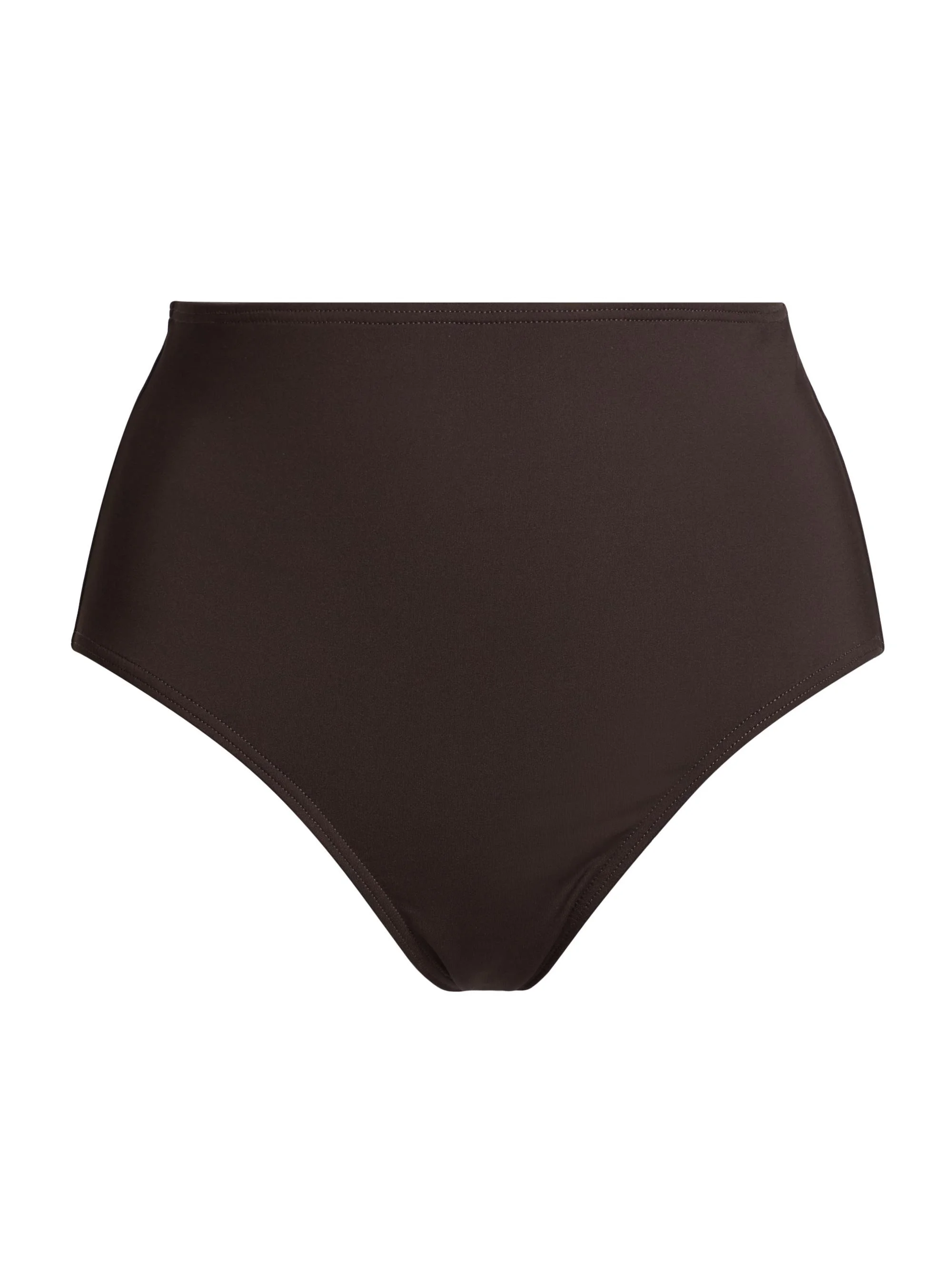 Women's High-Waisted Bikini Bottom - Espresso - 1
