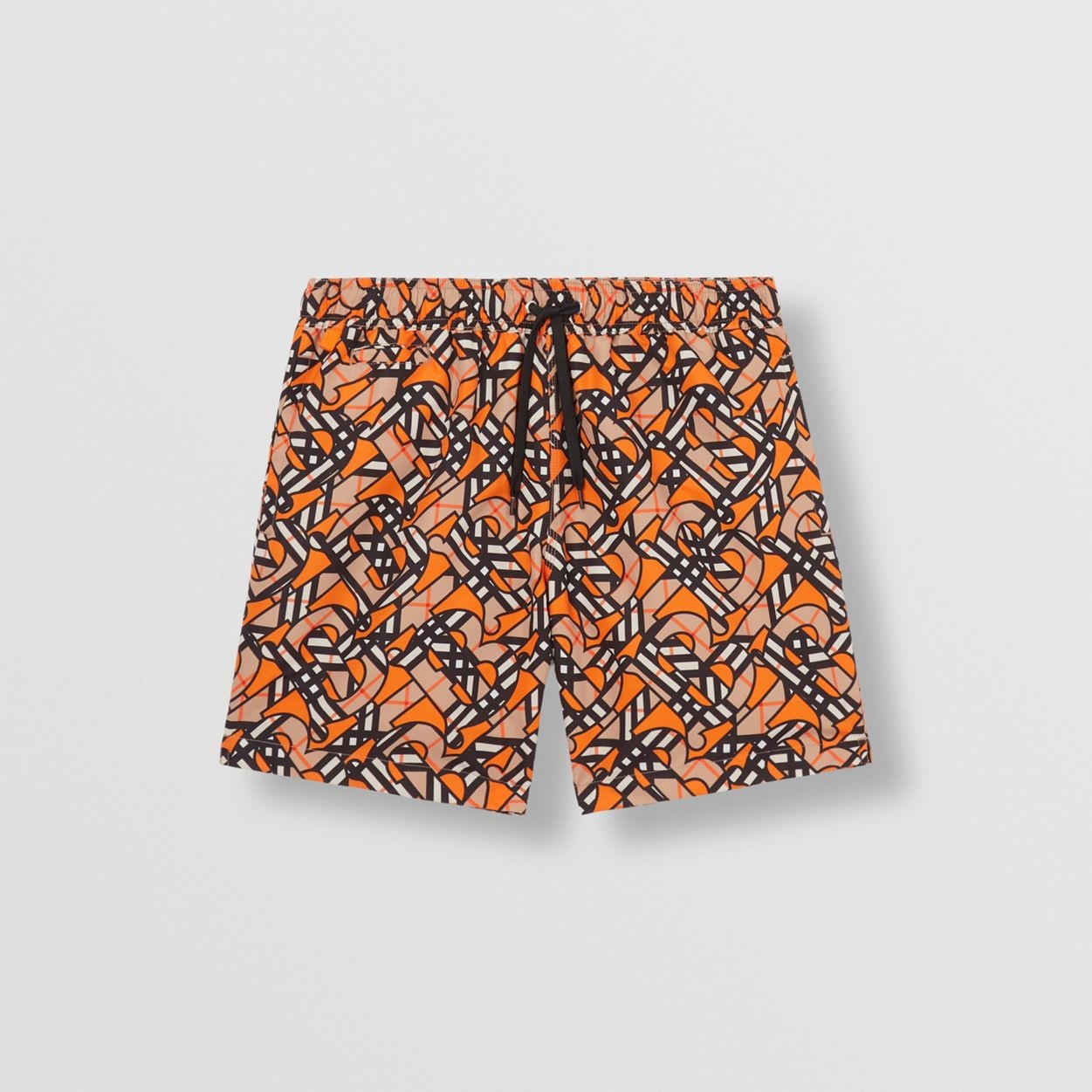 Monogram Print Drawcord Swim Shorts - 1