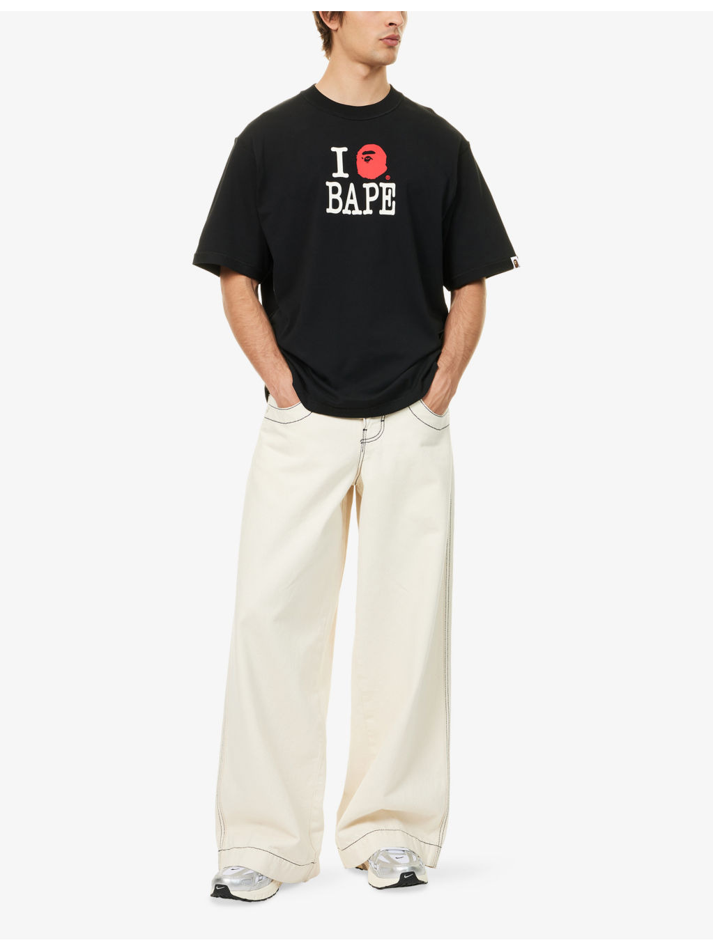 Brand-Print Crewneck Cotton-Jersey T-Shirt - 2