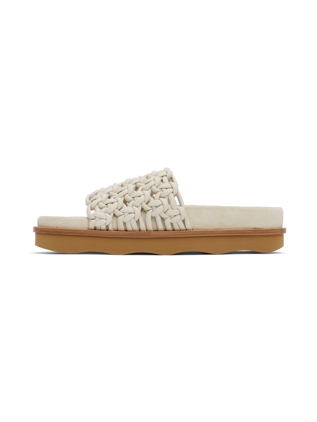 Off-White Wavy Flat Sandals - 3