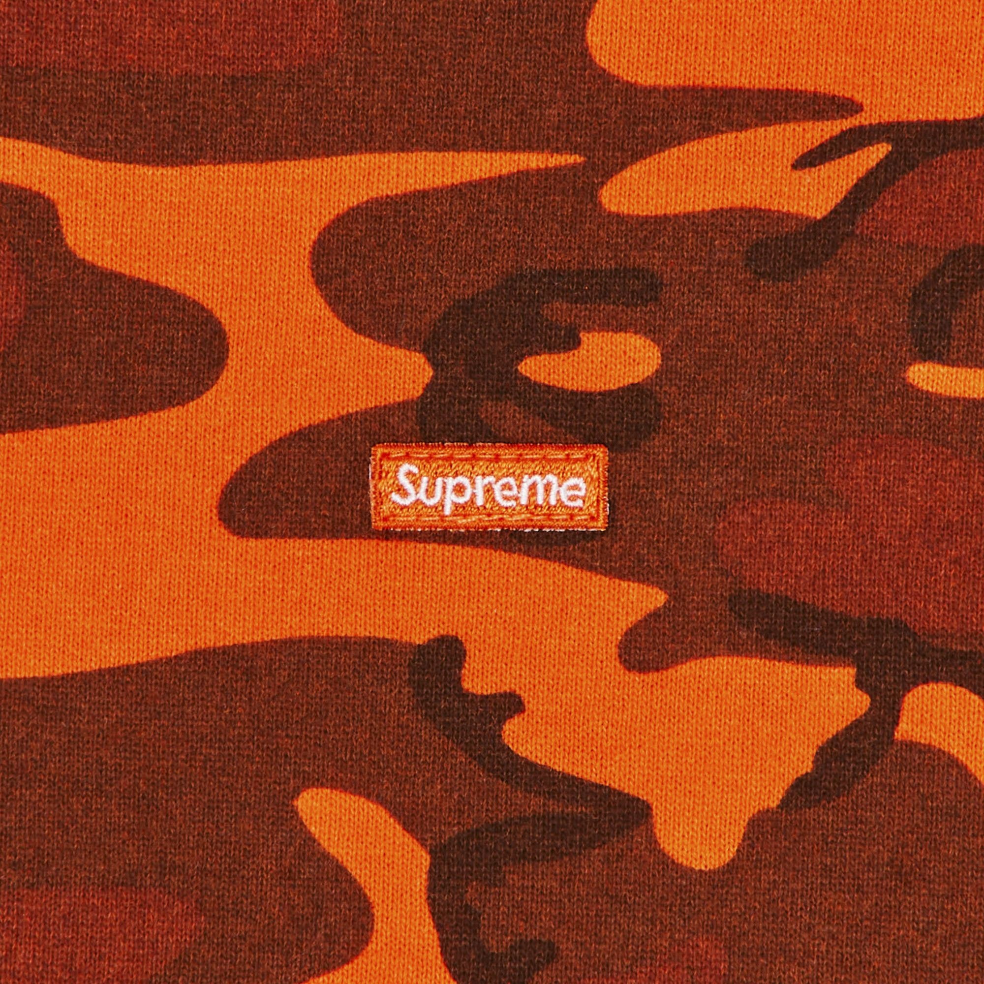 Supreme Small Box Zip Up Hooded Sweatshirt 'Bright Orange Camo' - 2