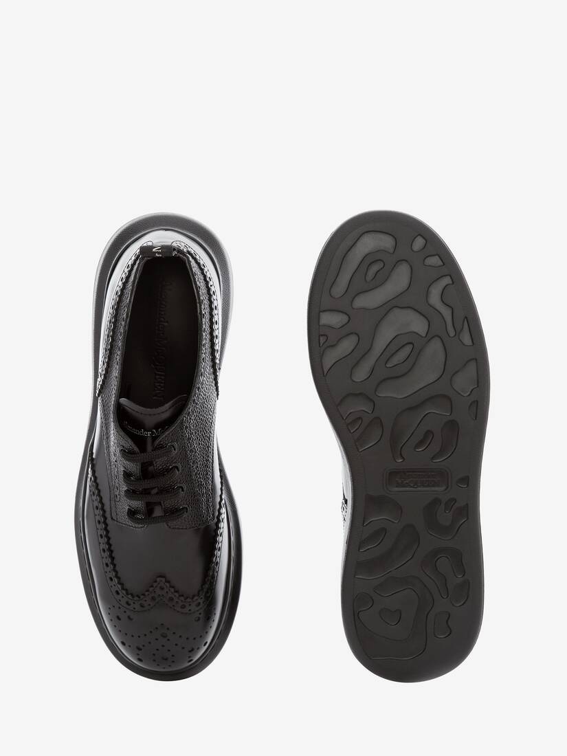 Men's Hybrid Lace Up in Black - 4