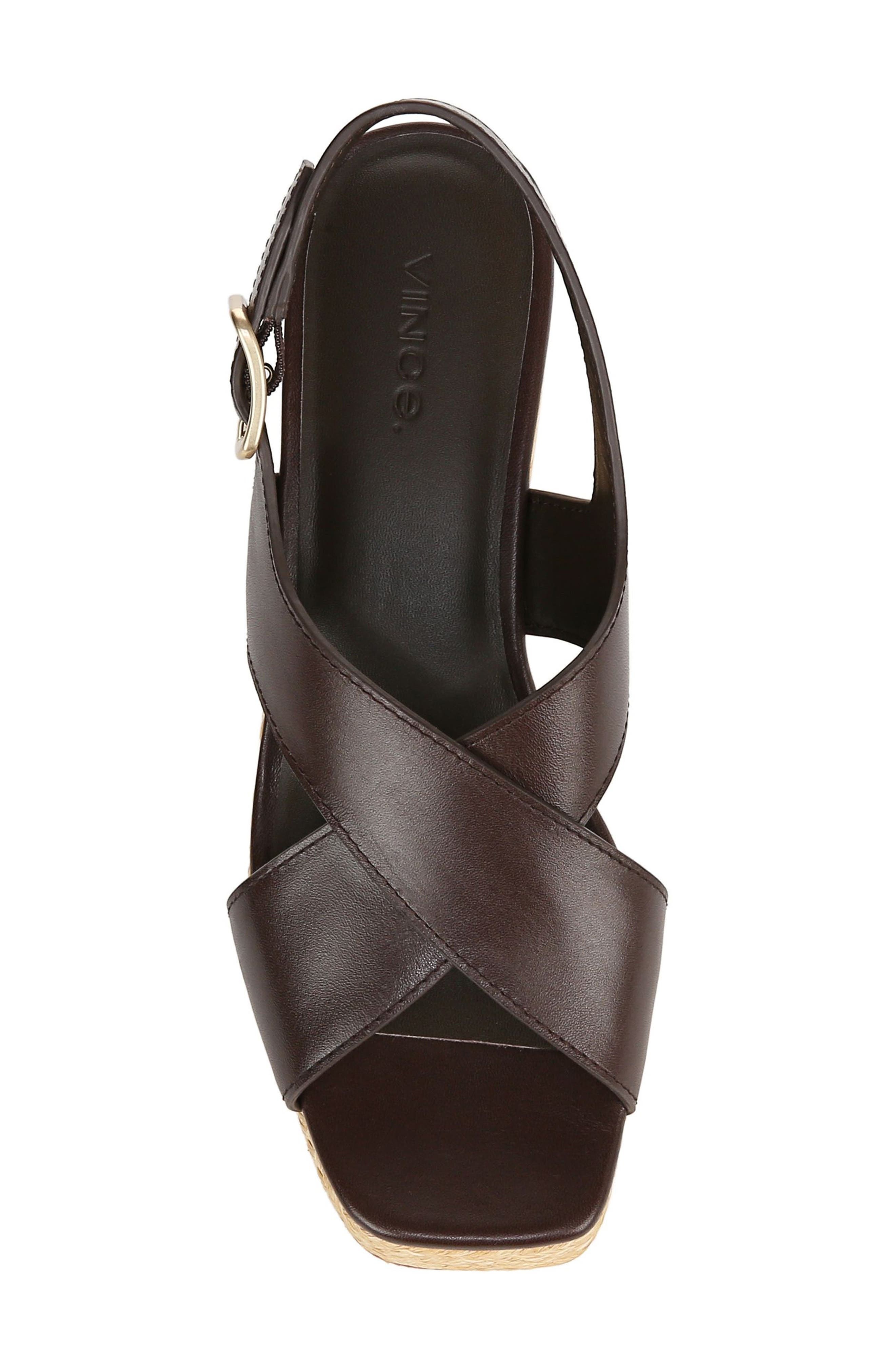 Vince Clementina Slingback Platform Sandal in Cacao Brown at Nordstrom - 5