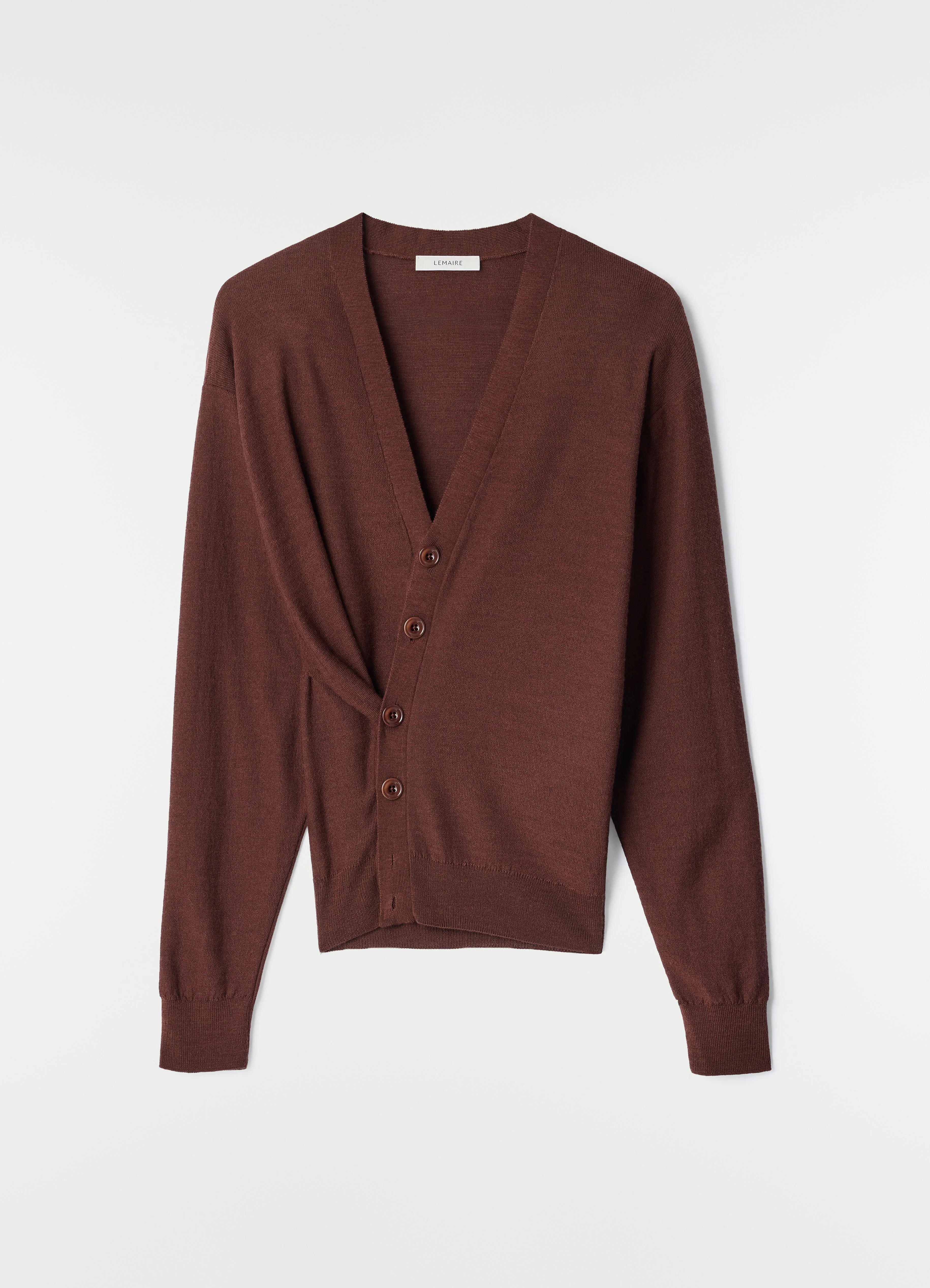 RELAXED TWISTED CARDIGAN IN MERINO BLEND - 1