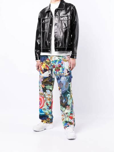 GCDS x One Piece comic-print trousers outlook