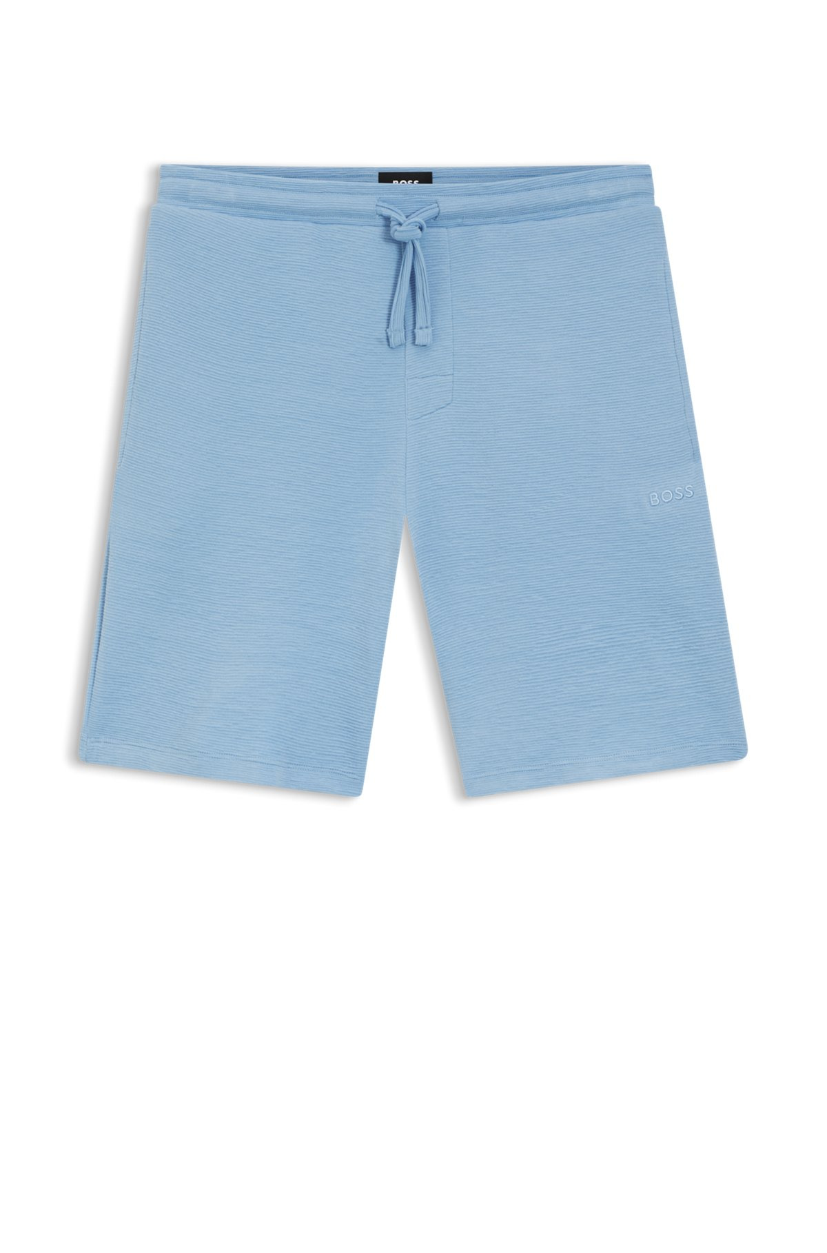 STRETCH-JERSEY PAJAMA SHORTS WITH EMBROIDERED LOGO - 1