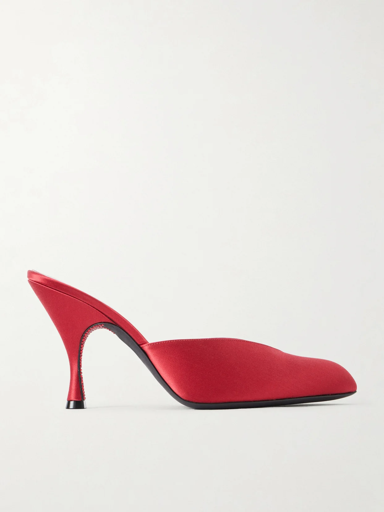 Sitting Pretty 100 Satin Mules - 1