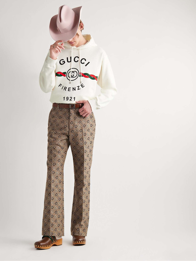 GUCCI Cotton 'Gucci Firenze 1921' 후드 스웨터 outlook