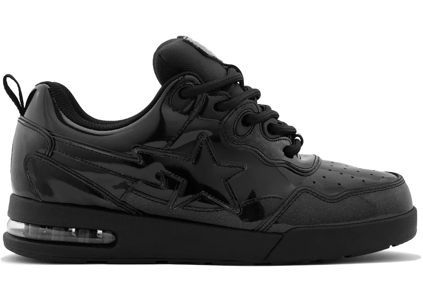 A Bathing Ape Flip Sta #1 Black Patent - 1