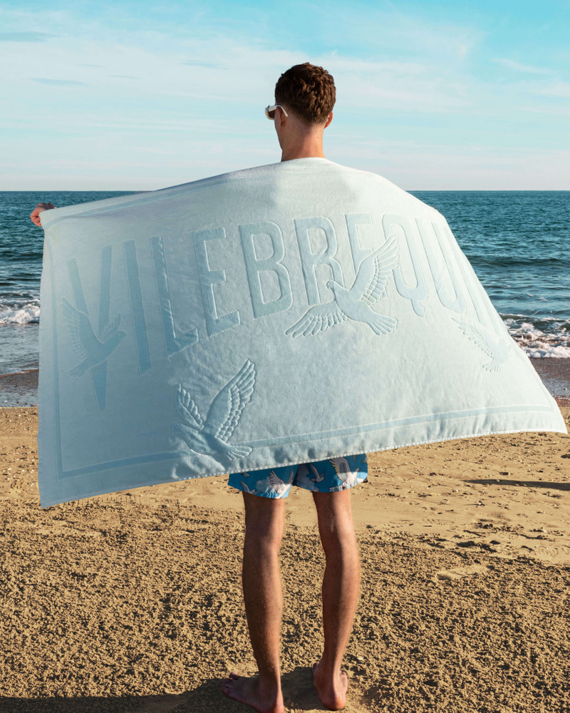 Vilebrequin MEN ORGANIC COTTON BEACH TOWEL DOVES - VILEBREQUIN X 3.PARADIS outlook