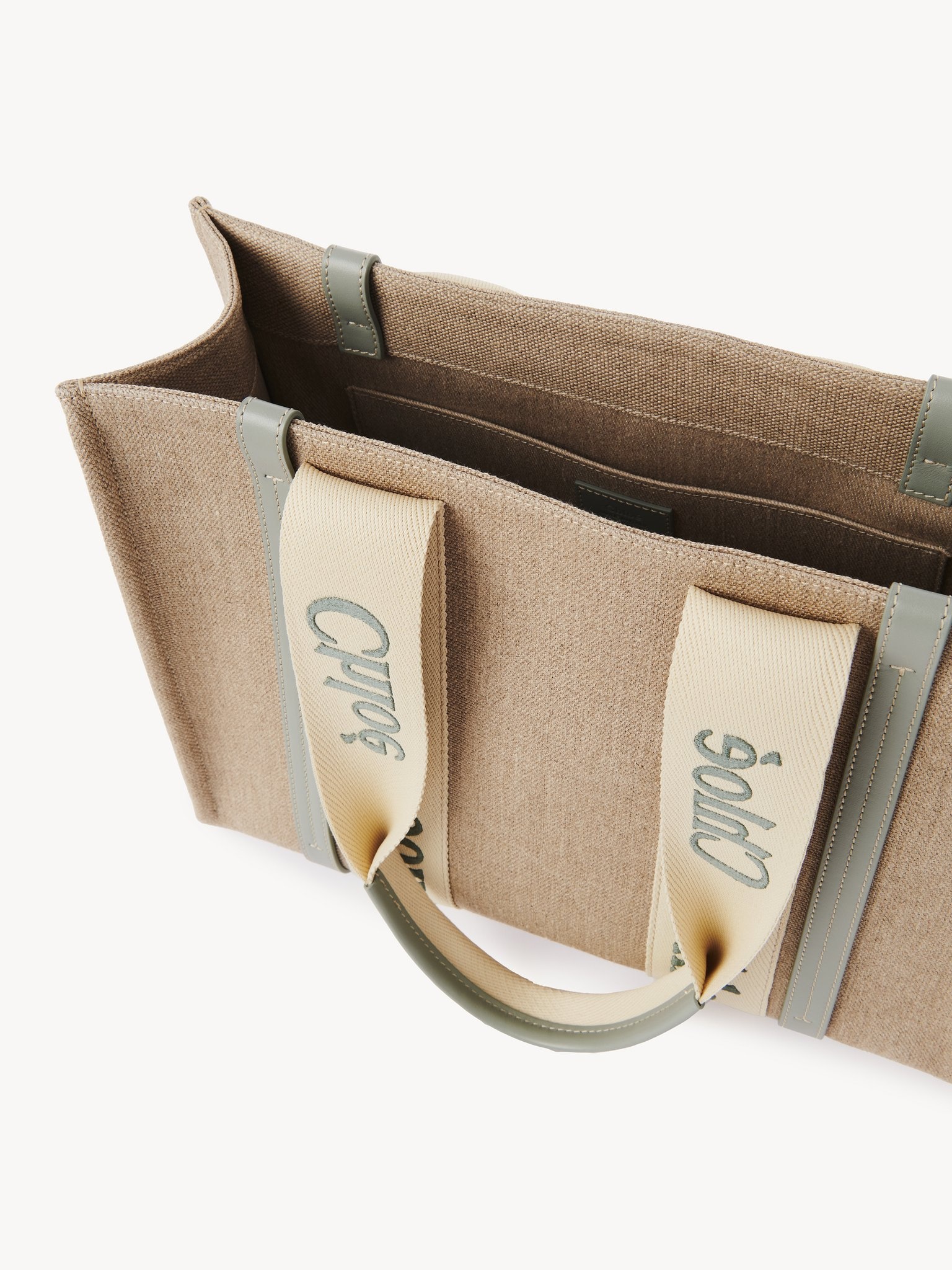 WOODY TOTE BAG IN LINEN - 6