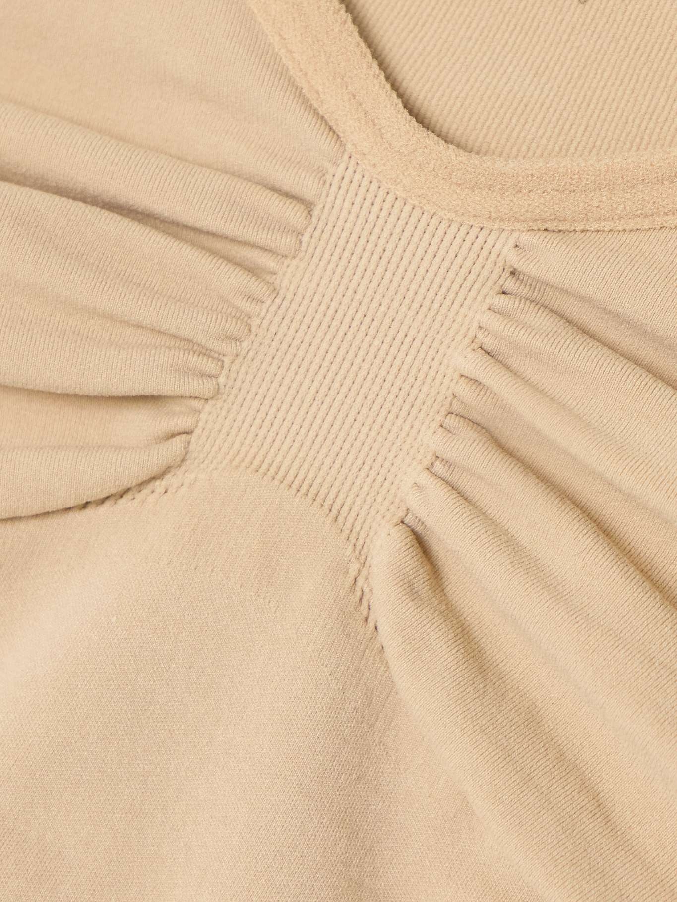 Seamless Sculpt Scoop Neck Thong Bodysuit - Sand Neutral - 4